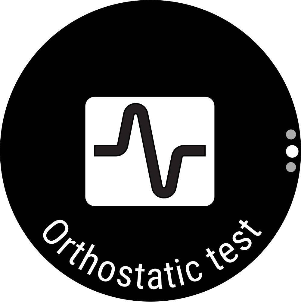 Ortostaattinen testi Täällä voit tehdä Ortostaattisen testin (tarvitset H10- sykesensorin), tarkastella viimeisimpiä tuloksiasi verrattuna keskiarvoosi ja nollata testijakson.