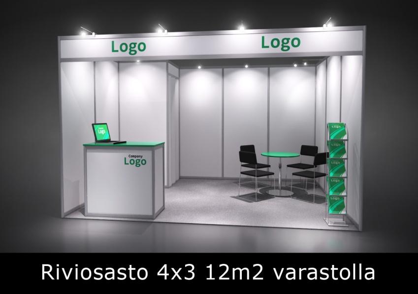 Osasto 1-6 Hinta: 7650 euroa Osasto: 4m x 3m yksi avoin sivu Varasto 1m x 1m /korkeus 2500 mm 3-osainen pistorasia 2 kpl (toinen