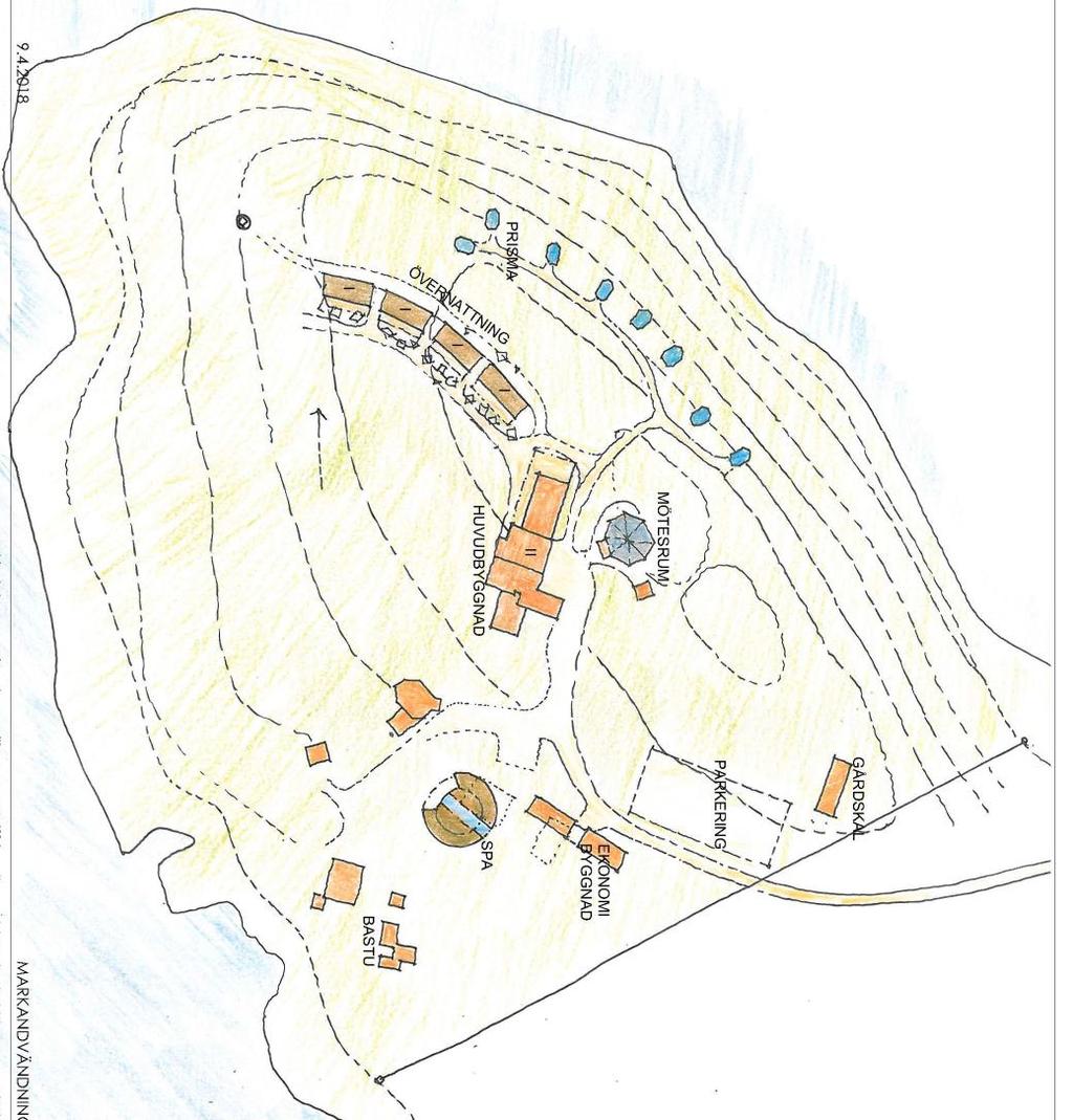 15 (16) Kuvio 7. Tavoitteiden asemapiirros 5.2 Aluevaraukset 5.2.1 Korttelialueet Ranta-asemakaavassa RM-korttelin koko on 2,186 ha ja rakennusoikeus 2500 m 2. Suurin sallittu kerrosluku on 3.