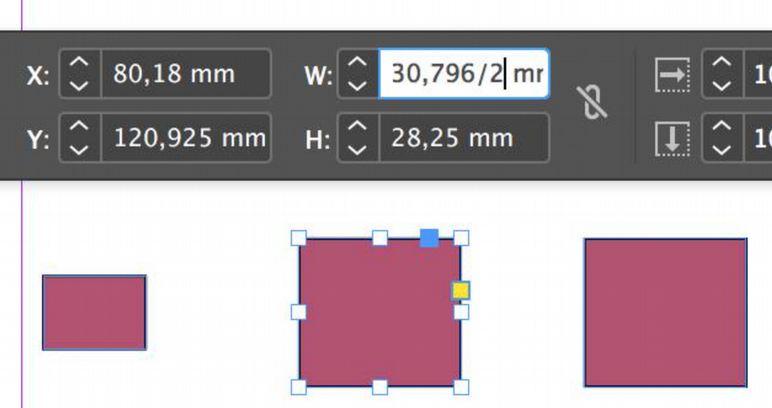 kenttään (kerto, jako, vähennys, lisäys): InDesign.