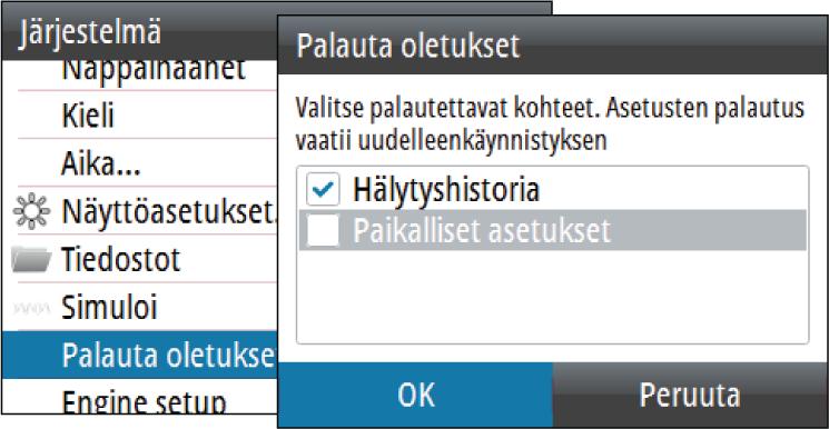 Lepotila Lepotila säästää virtaa kytkemällä näytön ja painikkeiden taustavalaistuksen pois käytöstä. Järjestelmä jatkaa toimintaansa taustalla. Lepotilasta poistuminen: Paina valikkopainiketta.