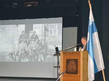 Suomen Metsästysmuseo 12.12.2016. Suomen Metsästäjäliiton joulupuuro. Suomen Metsästäjäliitto, Riihimäki 19.12.2016. Esitelmät ja osallistuminen tapahtumiin Karjalaisii erätarinoi kerruun päätöstilaisuus pidettiin Karjala-talolla 16.