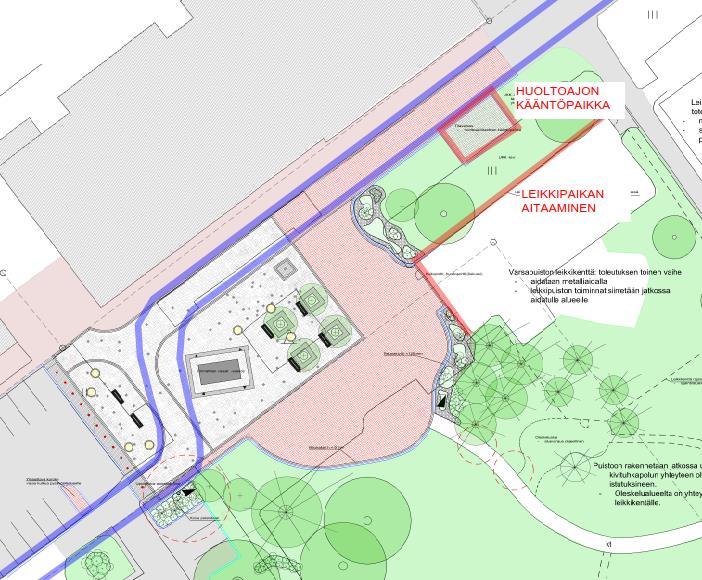 10 kenteen tilantarve on huomioitu. Talvikunnossapidettävien väylien leveys on kapeimmillaan 3,5 metriä.