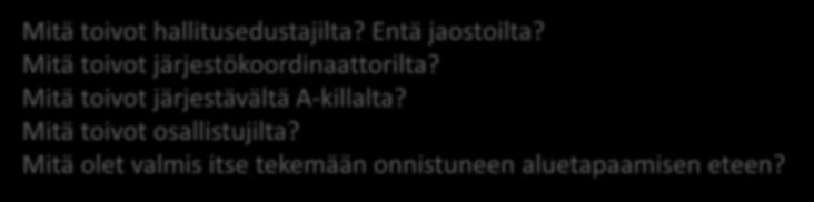 Mikä edistää omaa päihdetoipumista? Toipujien vertaisryhmä? Puheenjohtajien vertaistukitapaaminen? 3 Mitä toivot hallitusedustajilta?