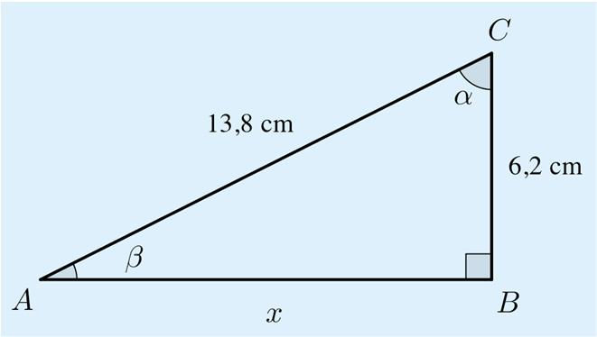 Huippu Kertaus Tehtävien ratkaisut Kustannusosakeyhtiö Otava päivitetty 30.7.018 06B. Piirretään kuva. a) Merkitään kateetin AB pituutta kirjaimella x.