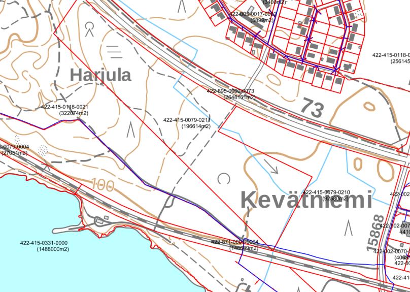 Kaavaselostus 7 Kevyenliikenteenreitit ovat Kevätniementien länsipuolella sekä Karjalantien varrella, sen pohjoispuolella Kevyenliikenteenreitit ei sijoitu kaavamuutosalueen rajauksen sisäpuolelle.