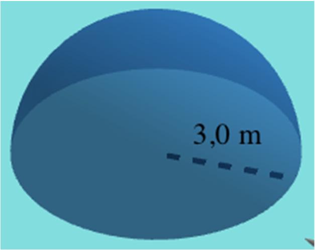 Huippu Kertaus Tehtävien ratkaisut Kustannusosakeyhtiö Otava päivitetty 0.7.018 b) Kappale on puolipallo, jonka säde on,0 m. Tilavuus on 1 4 1 4 V πr π (,0 m) 56,548.