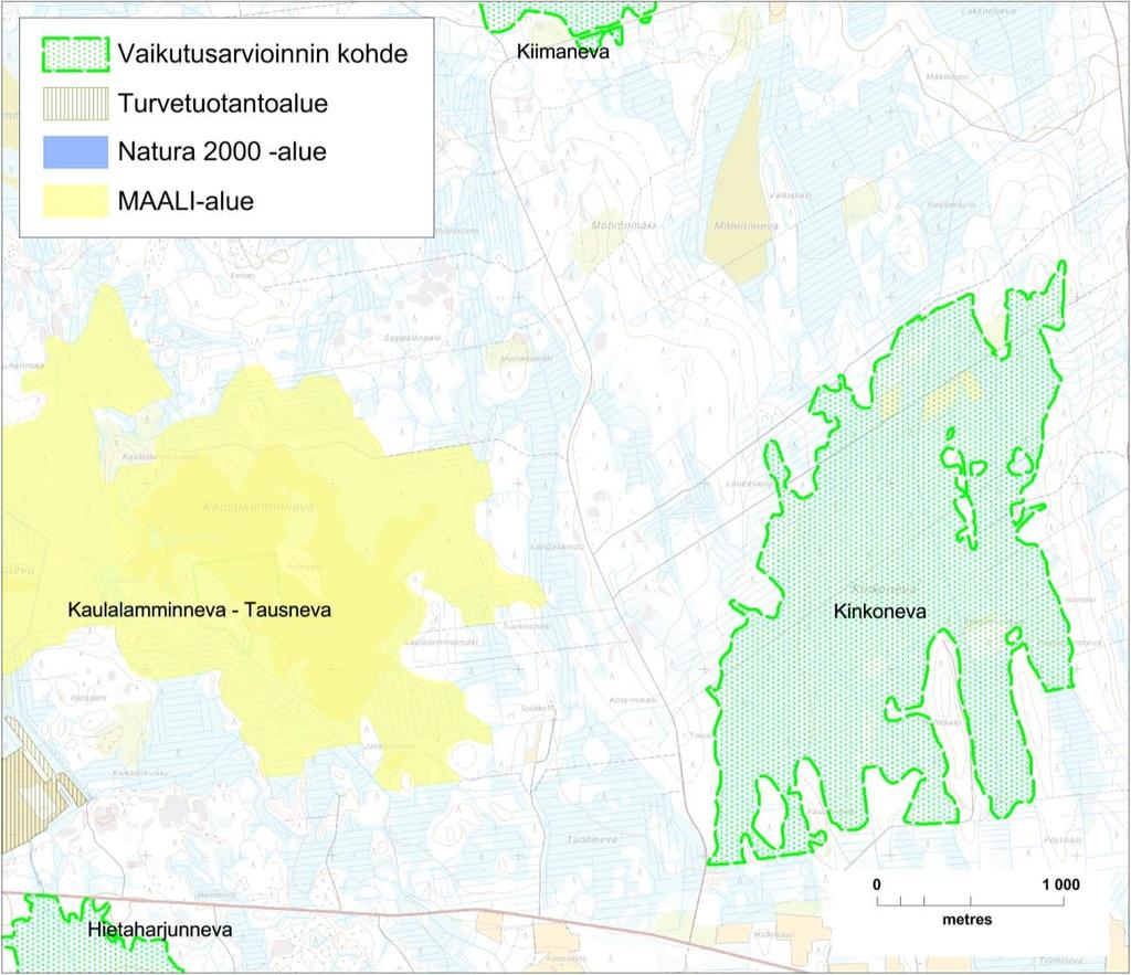 Yleisesti ottaen turvetuotanto voi aiheuttaa suoria epäsuotuisia vaikutuksia sääkseen tai maakotkaan häirinnän, melun ja pölyn kulkeutumisen vuoksi.