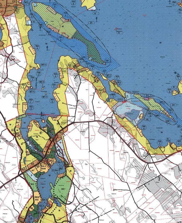 5.1.1 Ajantasainen rantayleiskaavakartta Viitasaaren kaupungin ajantasaiseen rantayleiskaavakarttaan voi