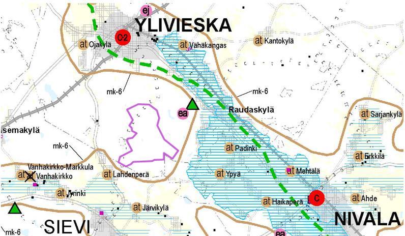 Suunnittelualueella n vimassa Phjis-Phjanmaan 1. vaihemaakuntakaava, jka n hyväksytty maakuntavaltuustssa 2.12.2013, vahvistettu Ympäristöministeriössä 23.11.2015 ja tullut lainvimaiseksi 6.3.2017.