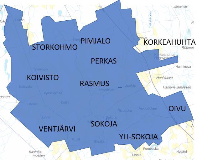 Lisäksi eri puolilla kyläaluetta on useita elinvoimaisia maatiloja ja siten myös maisemaa hallitsevat laajat tasaiset peltoalueet, joiden ansiosta asutuskeskittymien välille syntyy kyläkuvaa