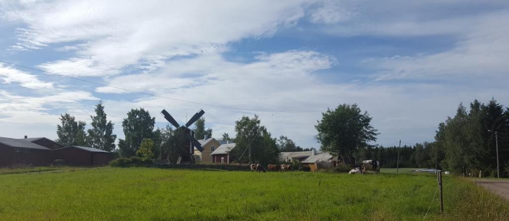 Kyläteiden varsilla korkeat kohdat ovat rakentuneet ja alavat maat on hyödynnetty osittain peltoviljelylle, tosin suurin osa alueesta on metsää.