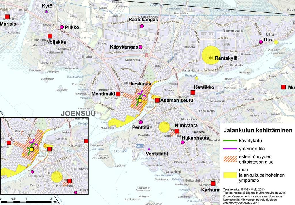 JALANKULUN ERITYISET KEHITTÄMIS- ALUEET JOENSUUN