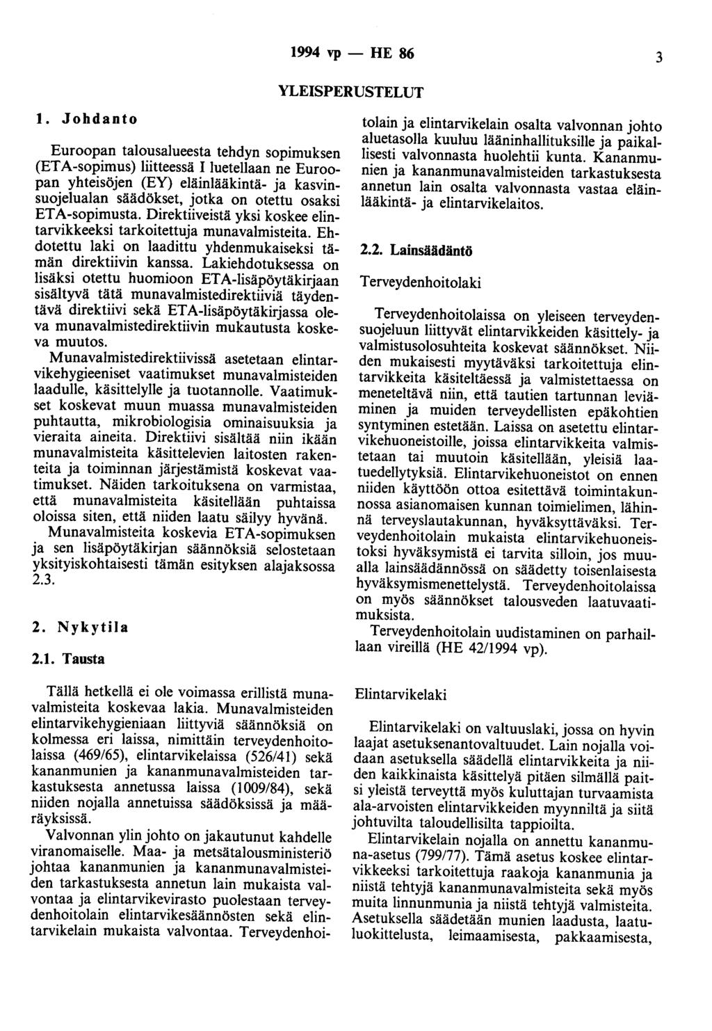 1994 vp - HE 86 3 YLEISPERUSTELUT 1.