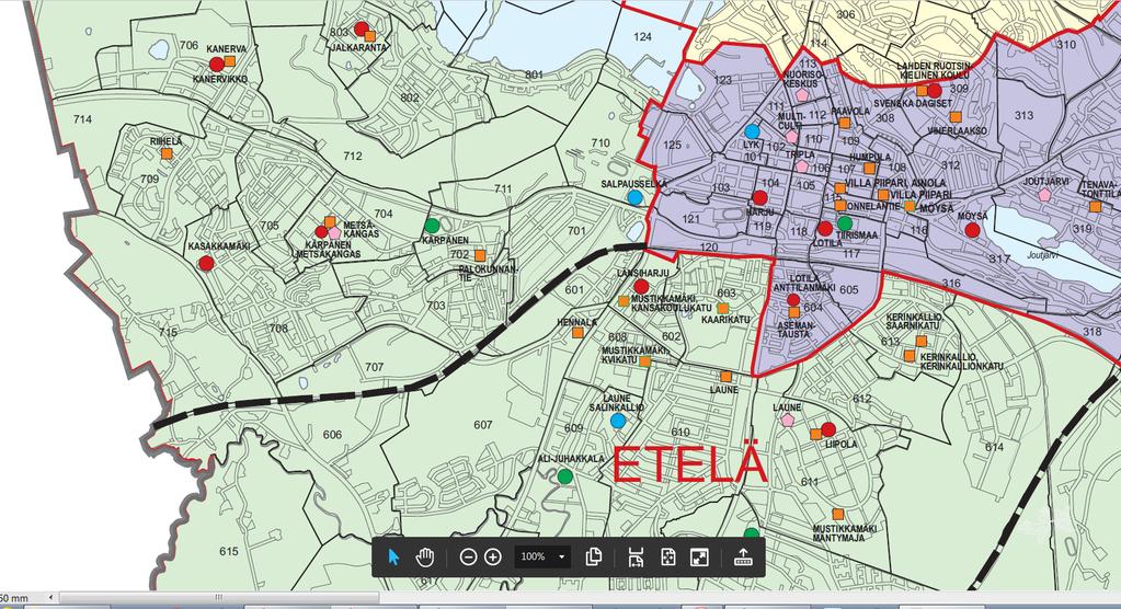 /eteläinen alue Kartta 2