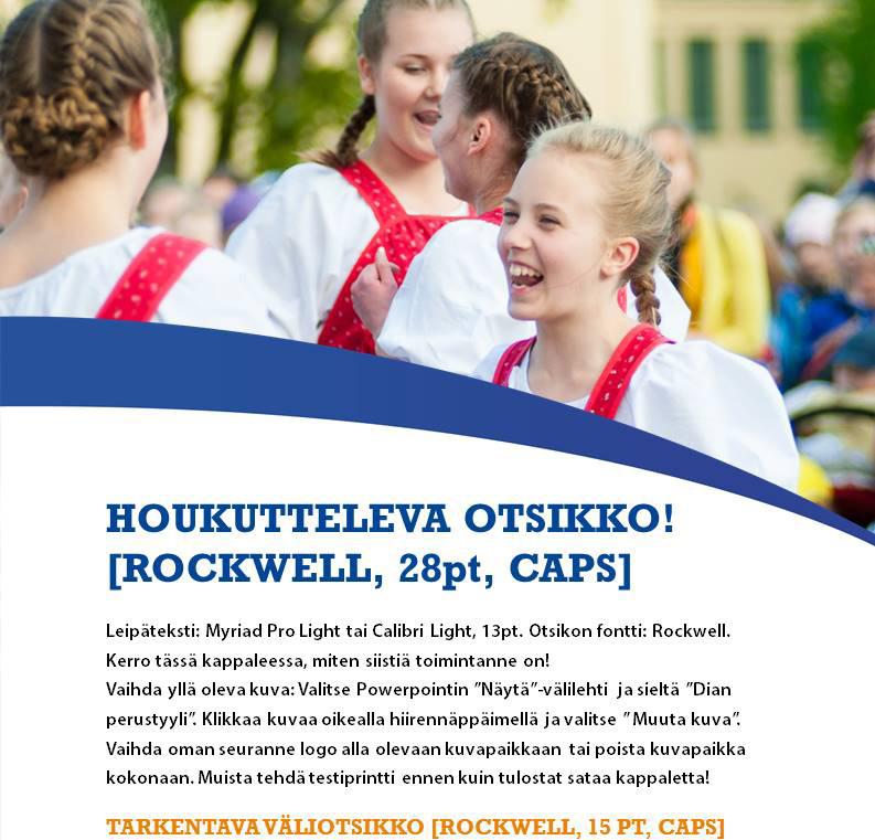 Tutustuminen materiaaliin kannattaa aloittaa jo nyt. Lisätietoja joonas.pokkinen@nuorisoseurat.