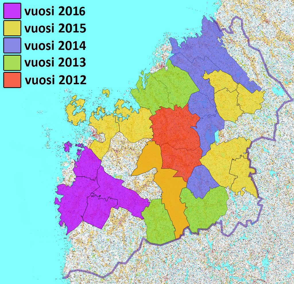 Sivu 26 8 POHJANMAAN JÄSSI-HANKE 2012 2016 Pohjanmaan Jässi-hanke on tehnyt jätevesineuvontaa vuodesta 2012 alkaen. Vuonna 2012 kiinteistökohtaista neuvontaa tehtiin Etelä-Pohjanmaalla.