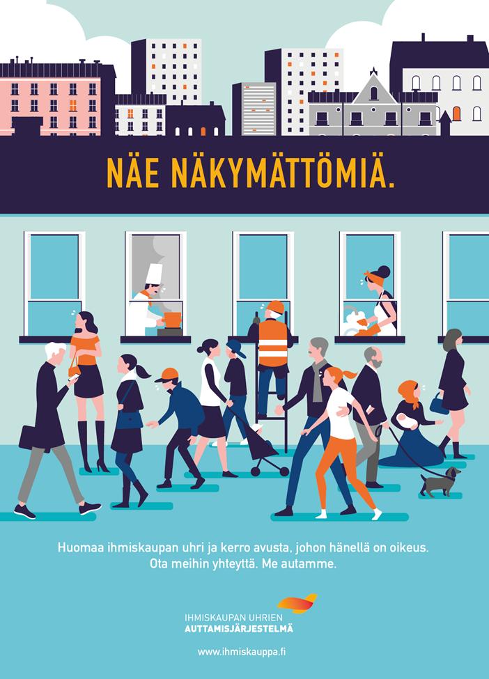 KOULUTUSTA ESITUTKINTAVIRANOMAISILLE JA TUTKIMUS LAPSIKAUPASTA Auttamisjärjestelmä valmistelee esitutkintaviranomaisille tarkoitettua koulutuspakettia sekä selvitystä lapsikaupan tilasta Suomessa.