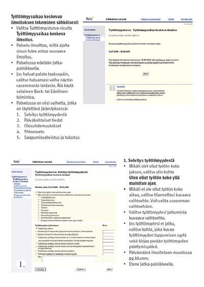 verkkopalveluoppaita, esim.
