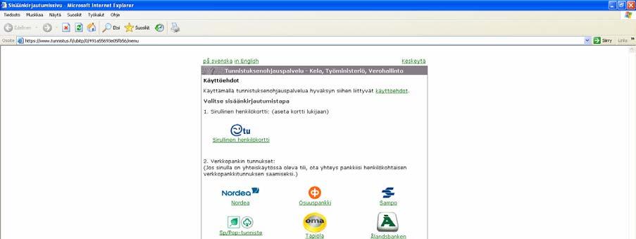 omia tietoja voi tarkastella sähköisellä