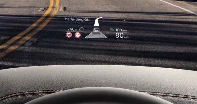 03 Navigointijärjestelmää Discover Pro ja sen vakiovarustukseen kuuluvaa Car-Net App-Connectia käytetään intuitiivisesti suuren, lasipintaisen värillisen 23,4 cm:n (9,2") TFT-kosketusnäytön avulla.