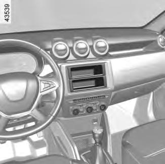 RADION ASENNUSVALMIUS 2 1 3 4 Jos autossasi ei ole varusteena audiojärjestelmää, käytettävissäsi on asennusvalmius, jossa on paikat