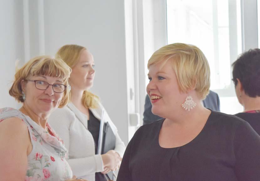 Perhe- ja peruspalveluministeri Annika Saarikko vieraili Länsi- Pohjassa 8.8.2018. Ohjelmaan kuului käynti synnärillä ja Keroputaan sairaalassa.