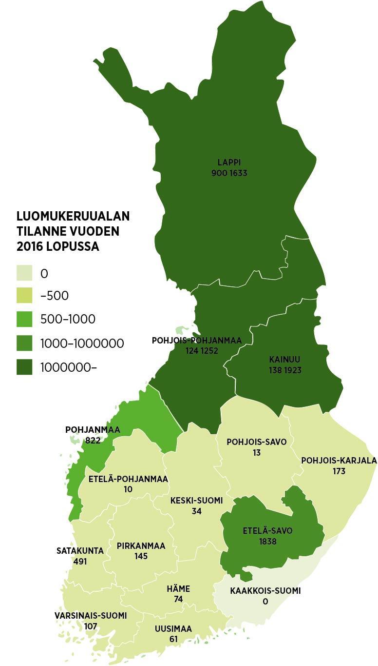 Tuloksena syntyi (maailman) luomuhistoriaa Suomessa on pinta-alaltaan maailman suurin sertifioitu luonnonvaraisten syötävien kasvien luomukeruuala, noin 11,6 miljoonaa hehtaaria.