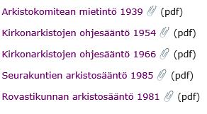 Arkiston kriteerit Mikä on arkisto?