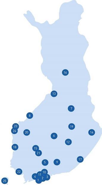 Universities of Applied Sciences in Finland 1. Arcada University of Applied Sciences, Helsinki 2. Diaconia University of Applied Sciences, Helsinki 3.