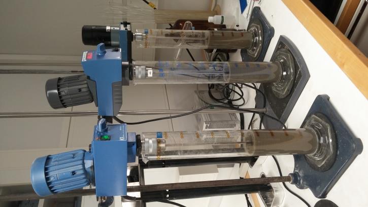 Työn suoritus, hydrometrimenetelmä Punnitut 50 g näytteet 1000 ml mittalasiin 350 ml 0,05 m-%