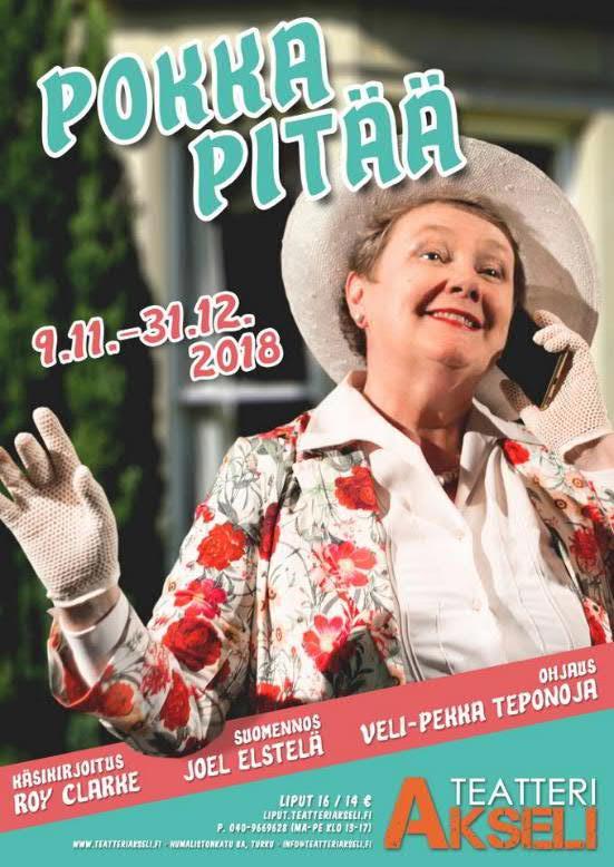 Teatteri Akselin näytelmä Pokka pitää (Keeping Up Appearances) perustuu samannimiseen BBC:n komediasarjan.