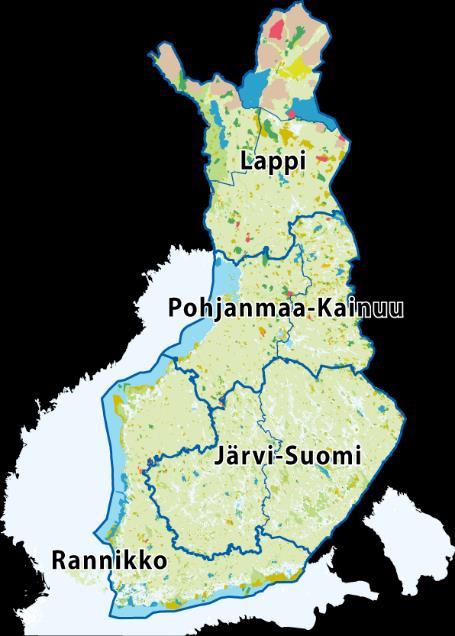 Selkämeri 87 900 Sipoonkorpi 91 000 Tammisaaren saaristo 54 600 Teijo 85 000