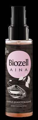 Tehoaineet: Avokadouute kosteuttaa, suojaa ja ravitsee hiuksia Pakkauskoko: 300 ml Biozell Aina