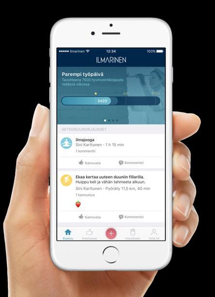 PAREMPI VIRE JOKAPÄIVÄINEN HYVINVOINTIKUMPPANISI Työnantajalle Helppokäyttöinen, yhteisöllinen ja motivoiva mobiilipalvelu