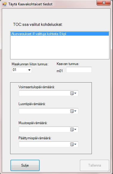 1. Täytetään seuraavaksi tietoja esimerkkiaineiston kohdeluokille. Navigoi ArcCatalogin puolella koulutuksen testidatan (HAME_testidata_17012018\HAME.