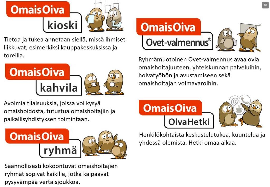 OmaisOiva-toimintaa erilaisiin tarpeisiin Paikallisyhdistysten toimintana