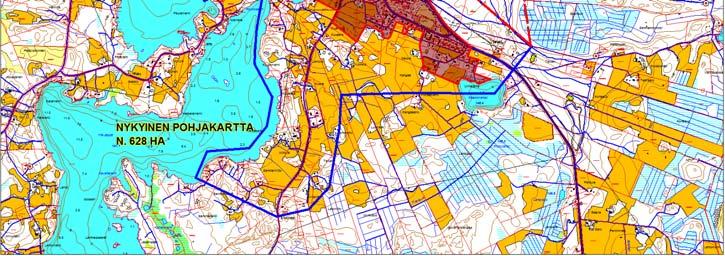 Pohjakartan laadintatyö on kilpailutettu keväällä 2018 ja kilpailutuksen voitti Kiinteistö ja Mittaus Oy. Uusi pohjakartta valmistuu helmikuussa 2019. Kuva 6.