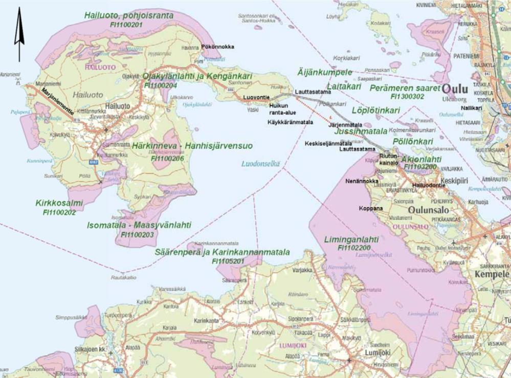 elinkeinotoiminnan ja Hailuodon maankäytön kehitysedellytyksiä.