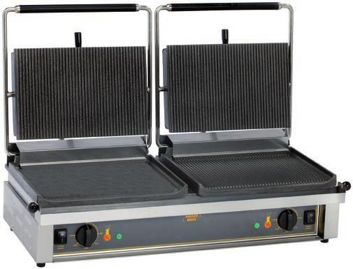 Laitteen kokonaissähköliitäntä 3,0 kw/230 V Materiaali valurauta/ RST Valmistusmaa: Ranska 590,- Hamburgermaster I Ulkomitat: (l) 410