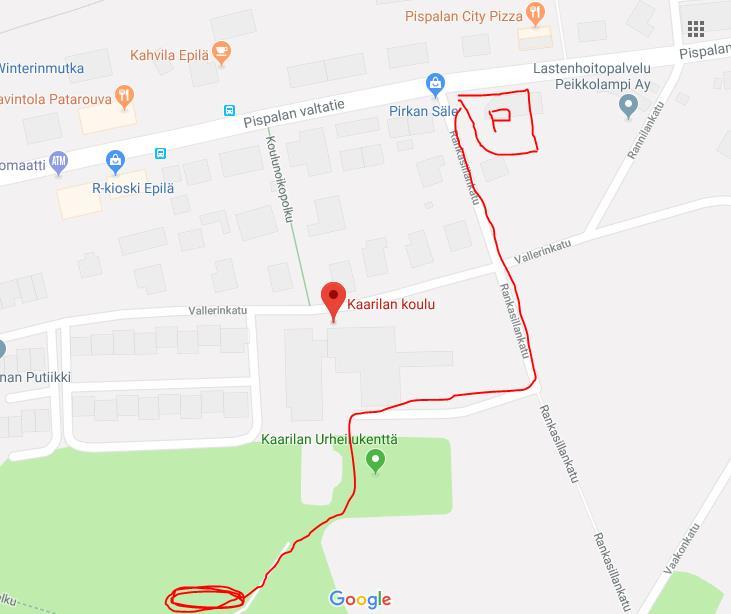 Frisbeegolf Epilän frisbeegolfpuisto Osoite: Rankasillankatu 33270 Tampere Parkkipaikka löytyy Pispalan valtatien ja Rankasillankadun risteyksestä. Paikalla opastekylttejä.