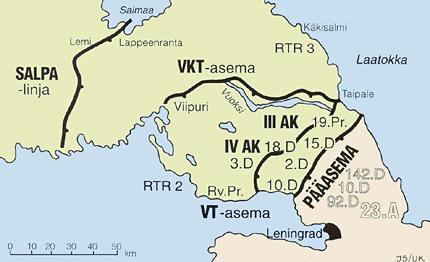 Salpalinja julistettiin Suomen pääpuolustuslinjaksi 6.9.1944.