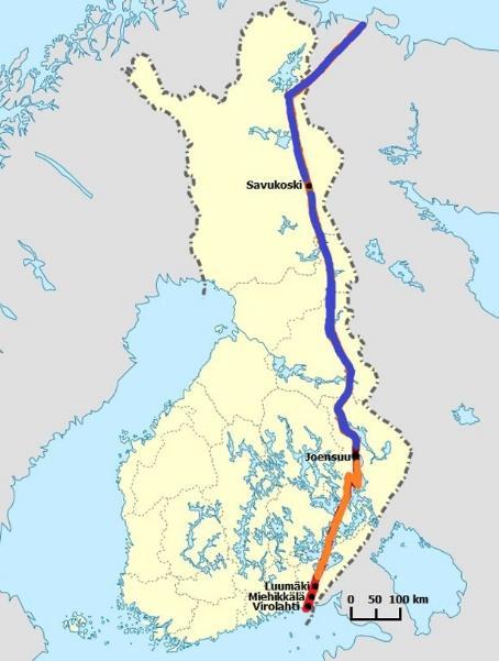 Virolahti-Luumäen Kivijärvi (punainen): 7 kuntaa Kohteet Kohteet, joissa Kiinteistöt, joilla Kunta yhteensä rajoitusmerkintä rajoitusmerkintä Hamina 16 2 9 Kotka 2 2 9 Luumäki