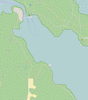 Se on merkitty maastoon oransseilla maalimerkinnöillä, kuten kaikki Repoveden reitit. Tulentekopaikka sijaitsee vasta riippusillan jälkeen.