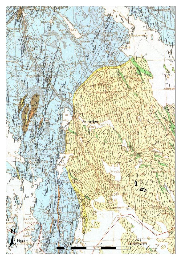47 Polvijärvi Polvijärvellä on 1990-luvulla tehty selvitys Horsmanahon kaivoksen sivukiven käyttömahdollisuuksista. Tämän sivukiven laatu oli kelvollista varsinkin sorateiden kunnostukseen.