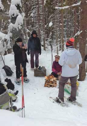 Ensin saavuimme Ahvenlammin lammelle, joka on pieni erälampi keskellä Ahven- lammin maita. Kerroin lammen kesäasukeista, joita ovat kurkipariskunta, sorsat, telkät ja pöllöt.