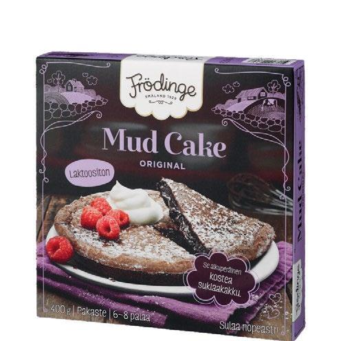 3,45/pkt 1 erä/talous 3 pkt 8 50-17 % FRÖDINGE MUD CAKE 400 g (7,48/kg) 3,69 Voimassa TO SU Nämä