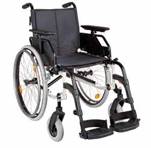 Caneo S Caneo S on puoliaktiivipyörätuoli, jossa on monipuoliset säädöt Ristikkorunkoinen, kokoontaittuva Ruostumaton alumiinirunko Tarrasäätöinen selkäosa Istuinsyvyyden säätö ilman työkaluja
