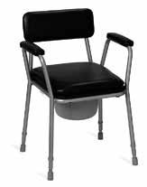 Istuinsyvyys Istuinkorkeus Tuolin leveys Tuolin pituus Tuolin korkeus GR151M2 45 cm 47 cm 44-61 cm 63 cm 57 cm 82-99 cm 130 kg 10,4 kg Nordic wc-tuoli Comfort Nimensä mukaisesti mukavan pehmeät