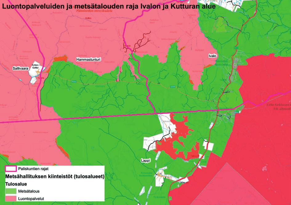 Kutturan tien varressa on Lapin Kullankaivajain Liitto ry:n vuokraama varasto- ja asuntovaunualue, jonne vaunun voi jättää talveksi.